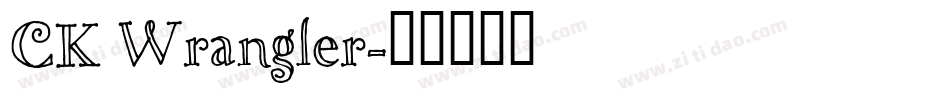 CK Wrangler字体转换
